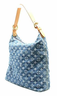Louis Vuitton Denim Baggy One Shoulder Monogram Bag